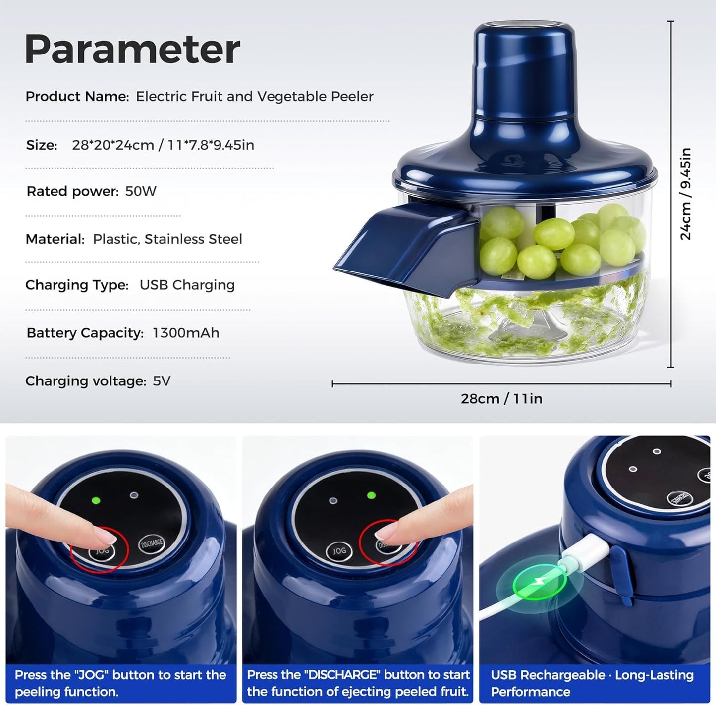 Electric Automatic Garlic, Fruits & Vegetable Peeler Machine
