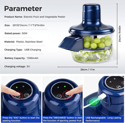 Electric Automatic Garlic, Fruits & Vegetable Peeler Machine