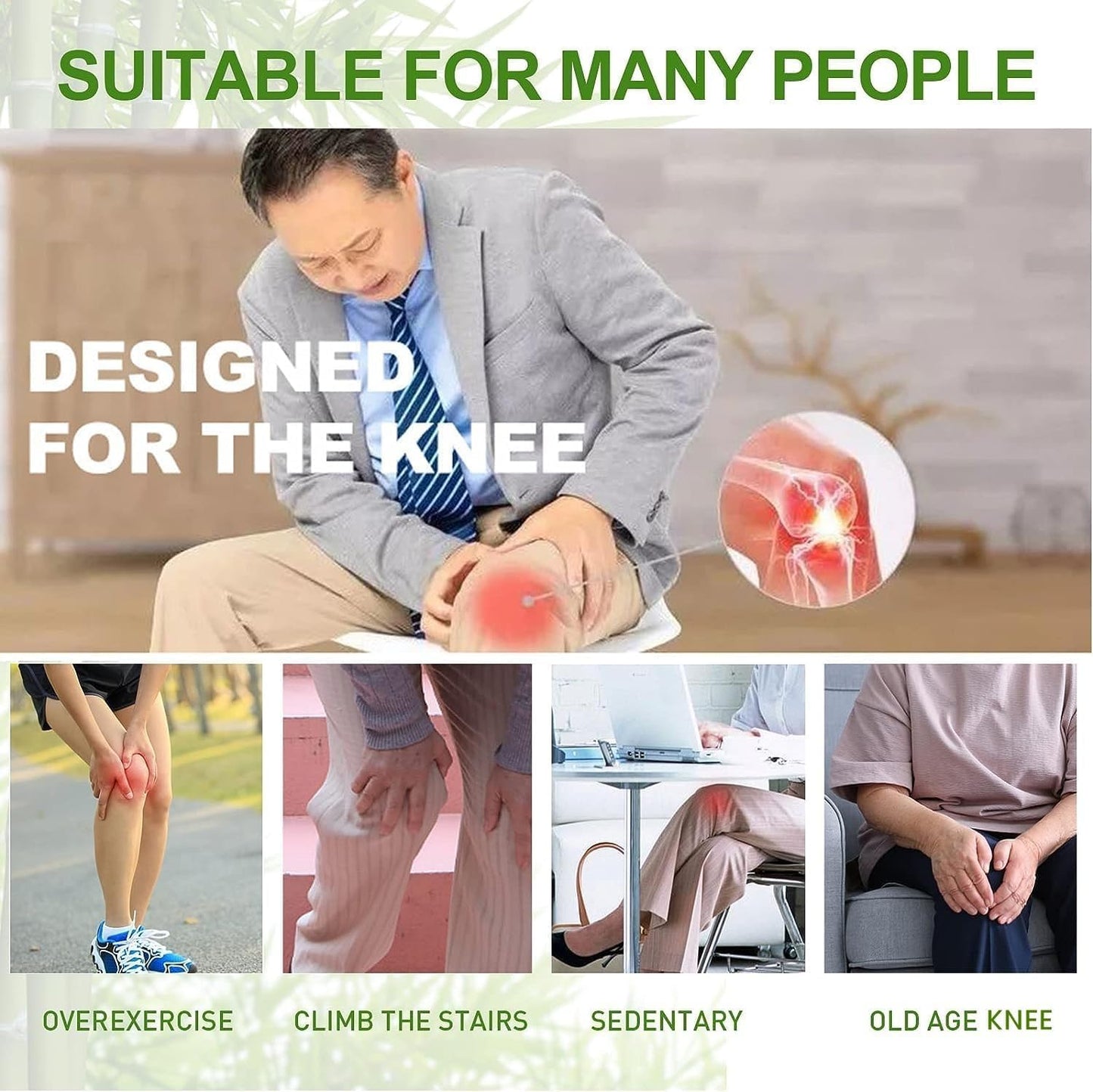 Herbal Knee Pain Relief Patches [Buy 1 Get 1 Free]