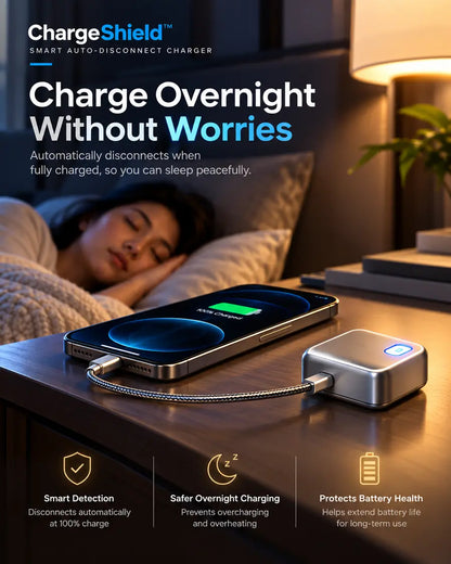 ChargeShield™ 140W Smart Auto-Disconnect Charging Adapter