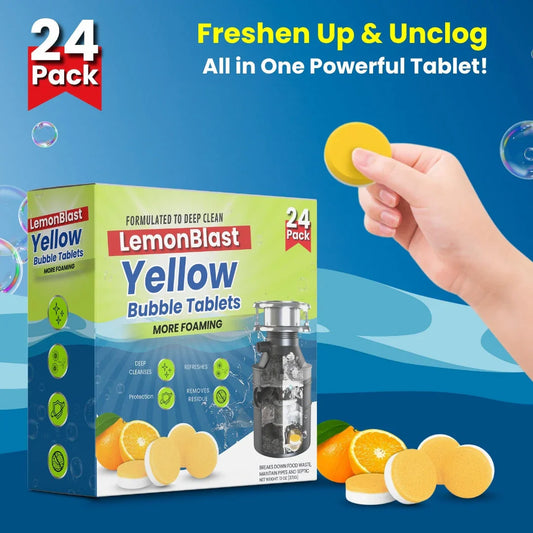 Lemon Blast Toilet Tablet 24Tablets (Pack of 2)